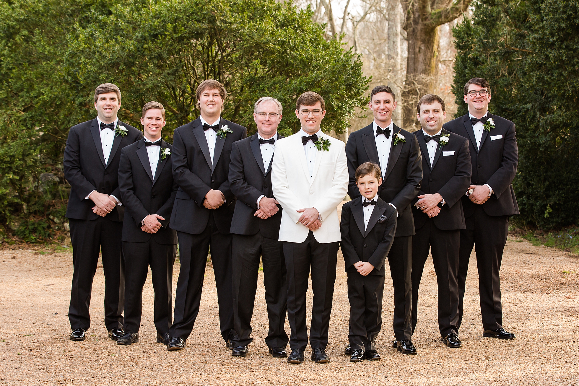 groomsmen wedding black tie barnsley