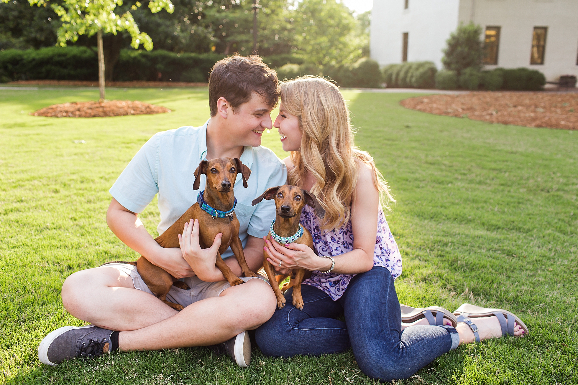 dogs engagement couple photos athens