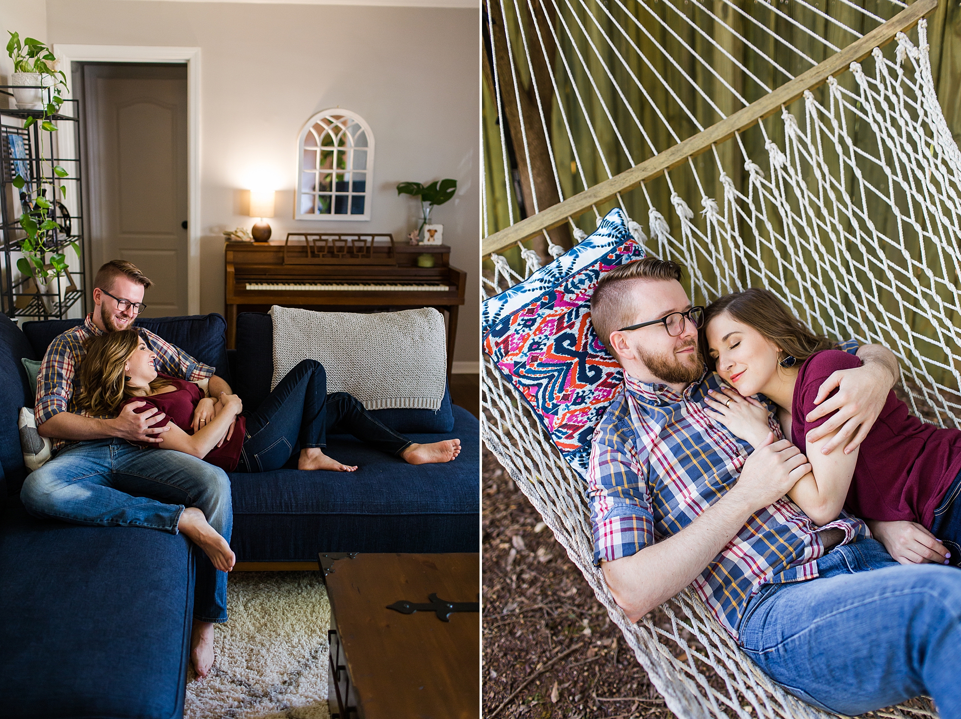 home lifestyle engagement session