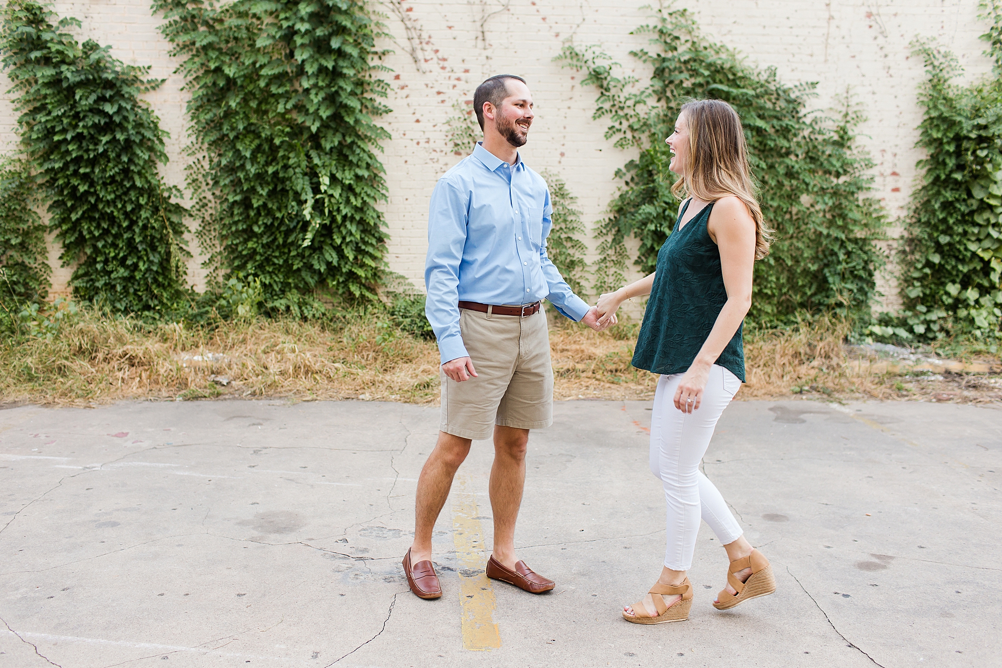 candid fun playful engagement photography