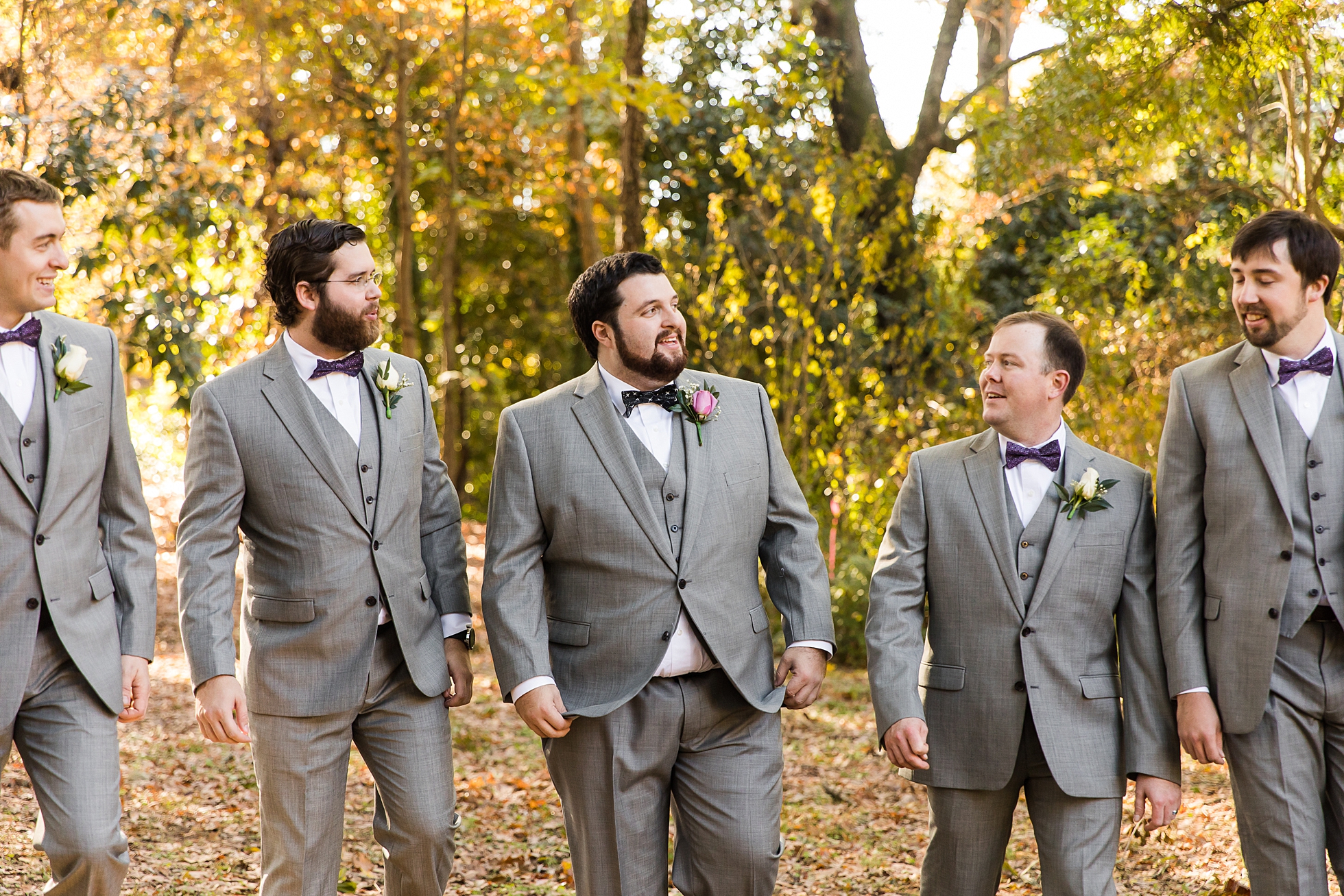 groomsmen wedding gray fall