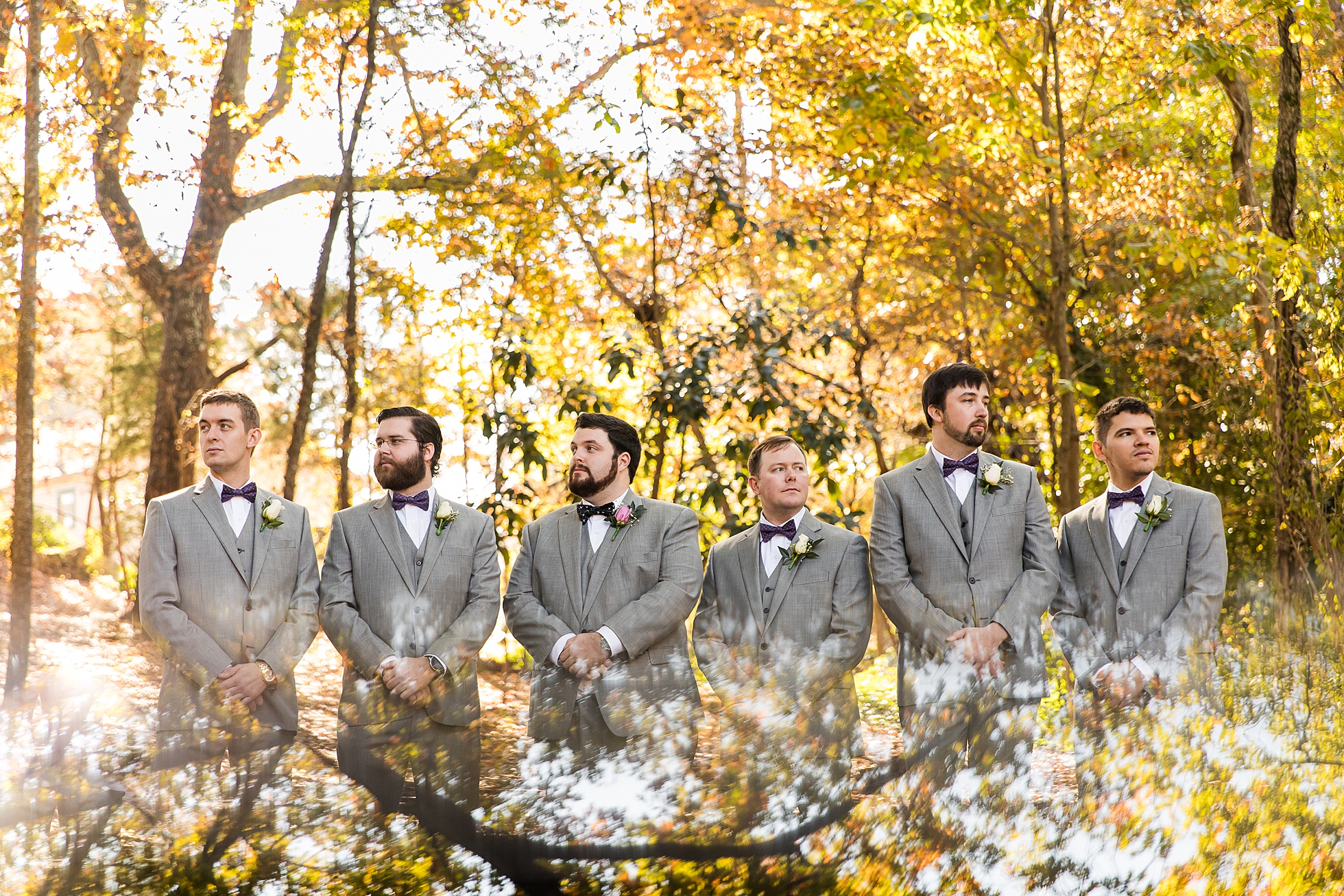 groomsmen wedding gray fall