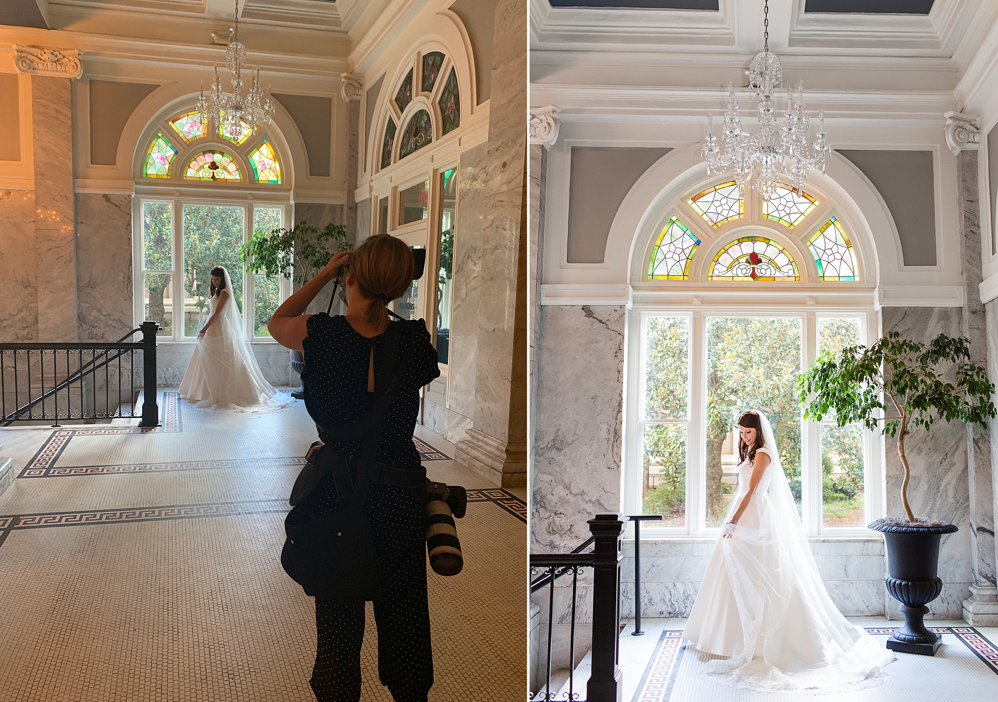 behind the scenes atlanta wedding photographer