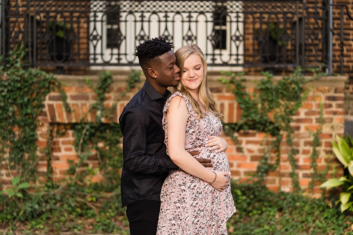 interracial couple maternity photos