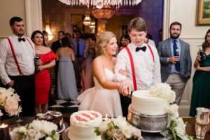 cake cutting wedding uga