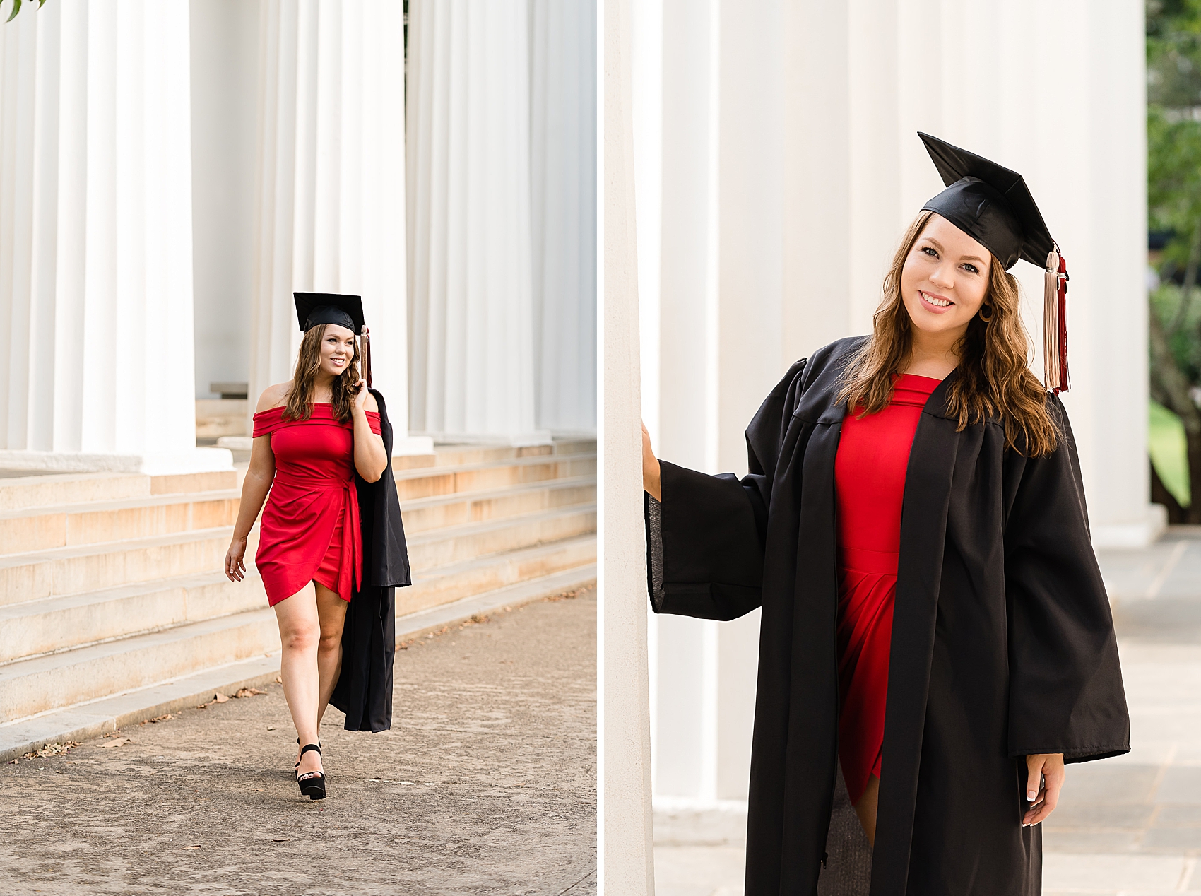 cap gown portraits graduation