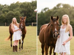 senior photos with horse