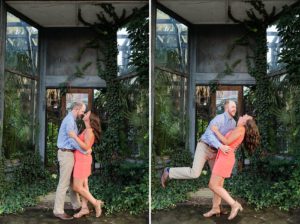 fun joyful engagement photography couple