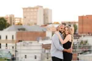 downtown athens georgia engagement rooftop