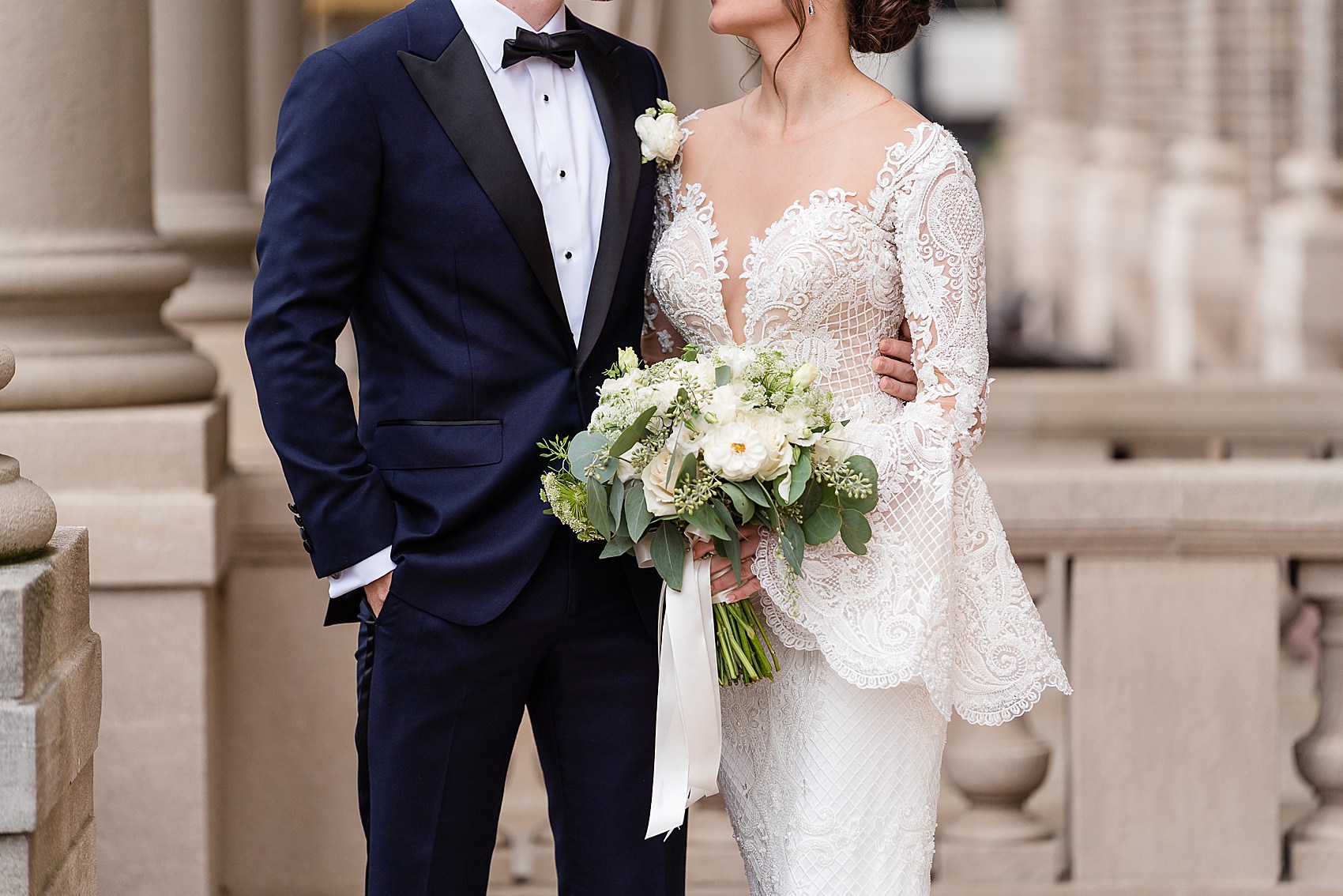 classic wedding black tie details atlanta