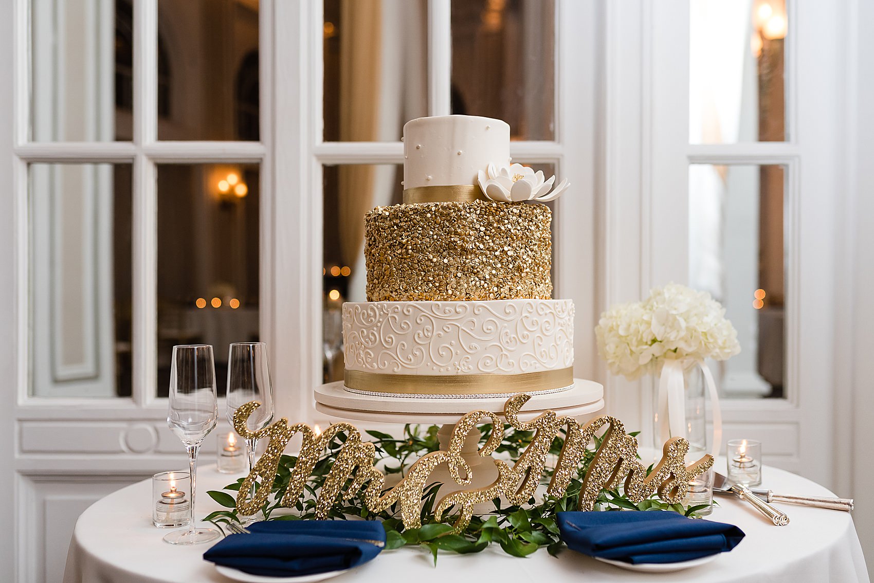 cake gold ballroom wedding atlanta