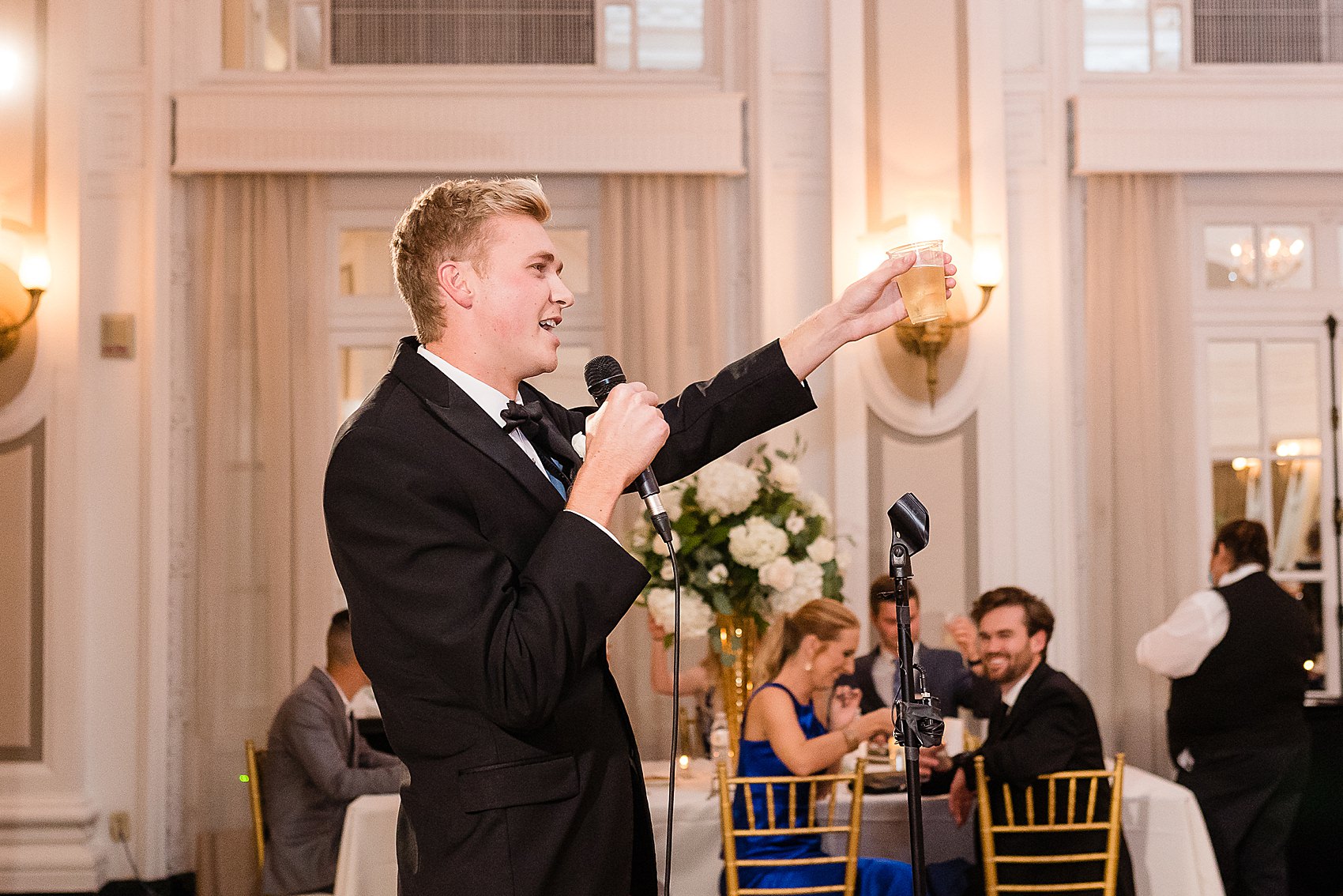 toasts ballroom wedding reception