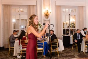 toasts ballroom wedding reception