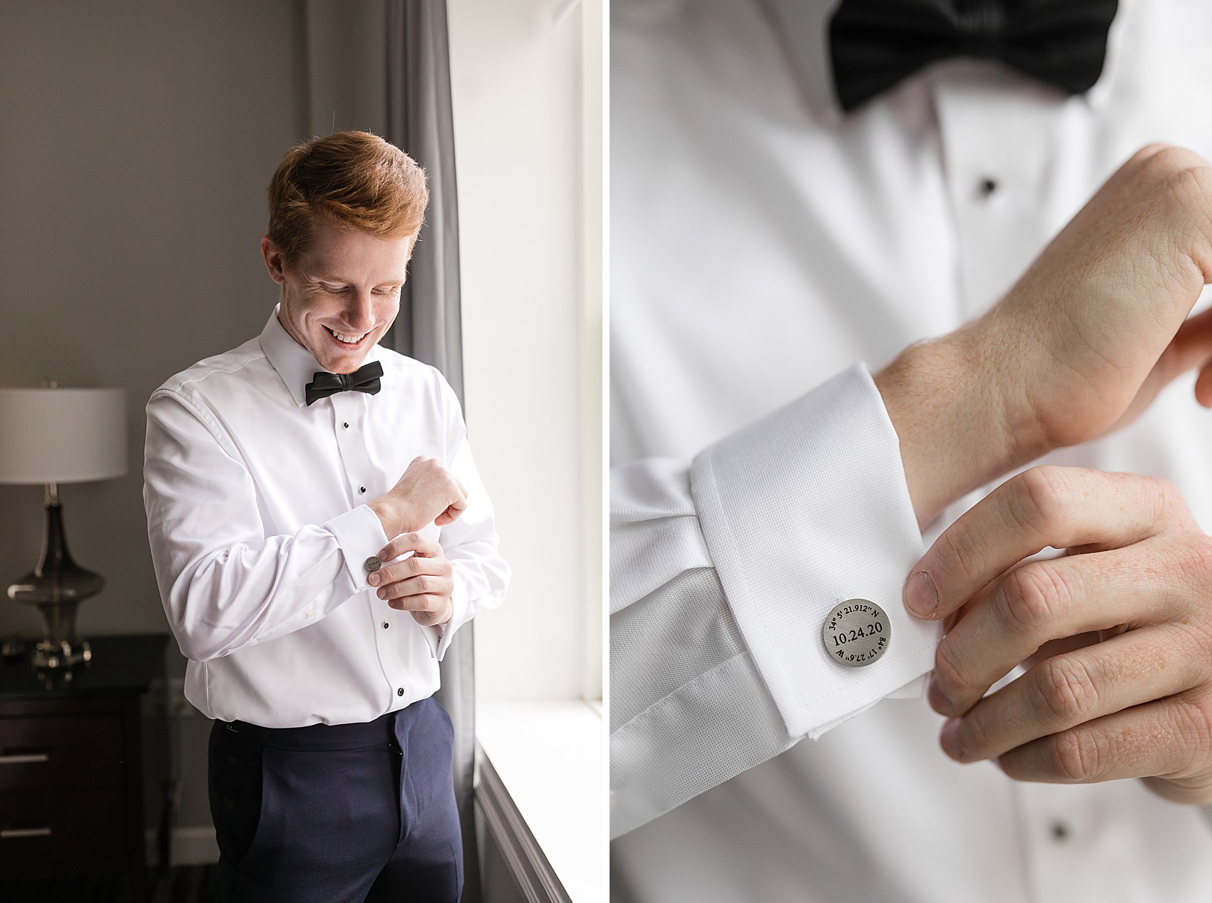 groom cufflinks customized wedding