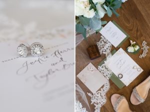 white oaks barn wedding details invitation