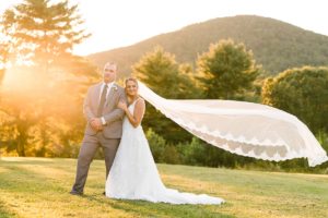 white oaks barn dahlonega wedding veil flying