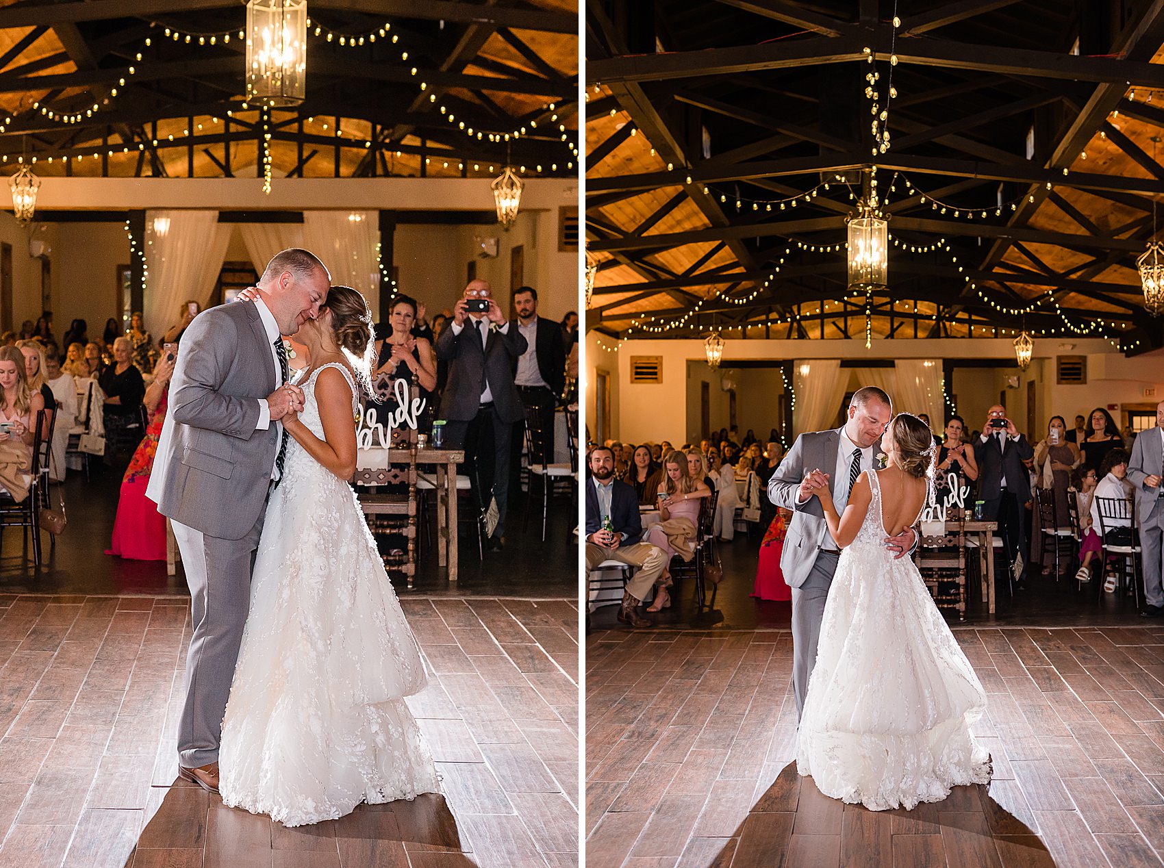 white oaks barn wedding first dance