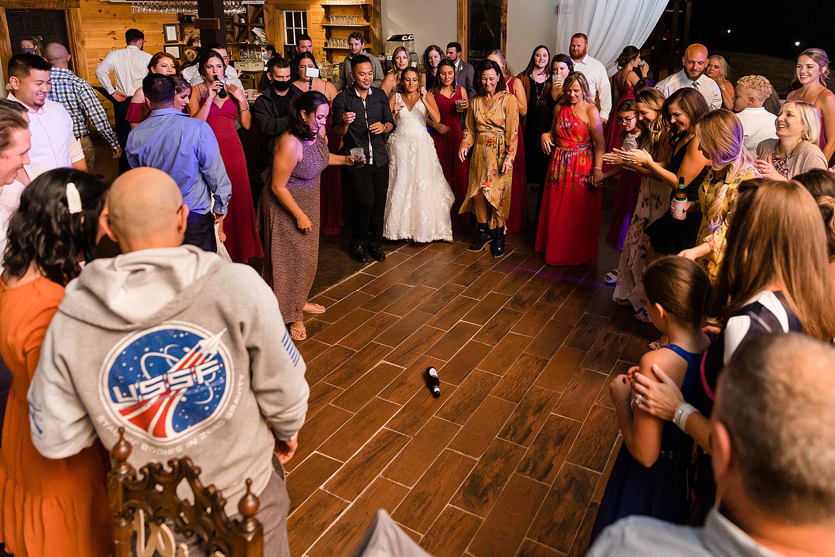 spin the bottle wedding reception