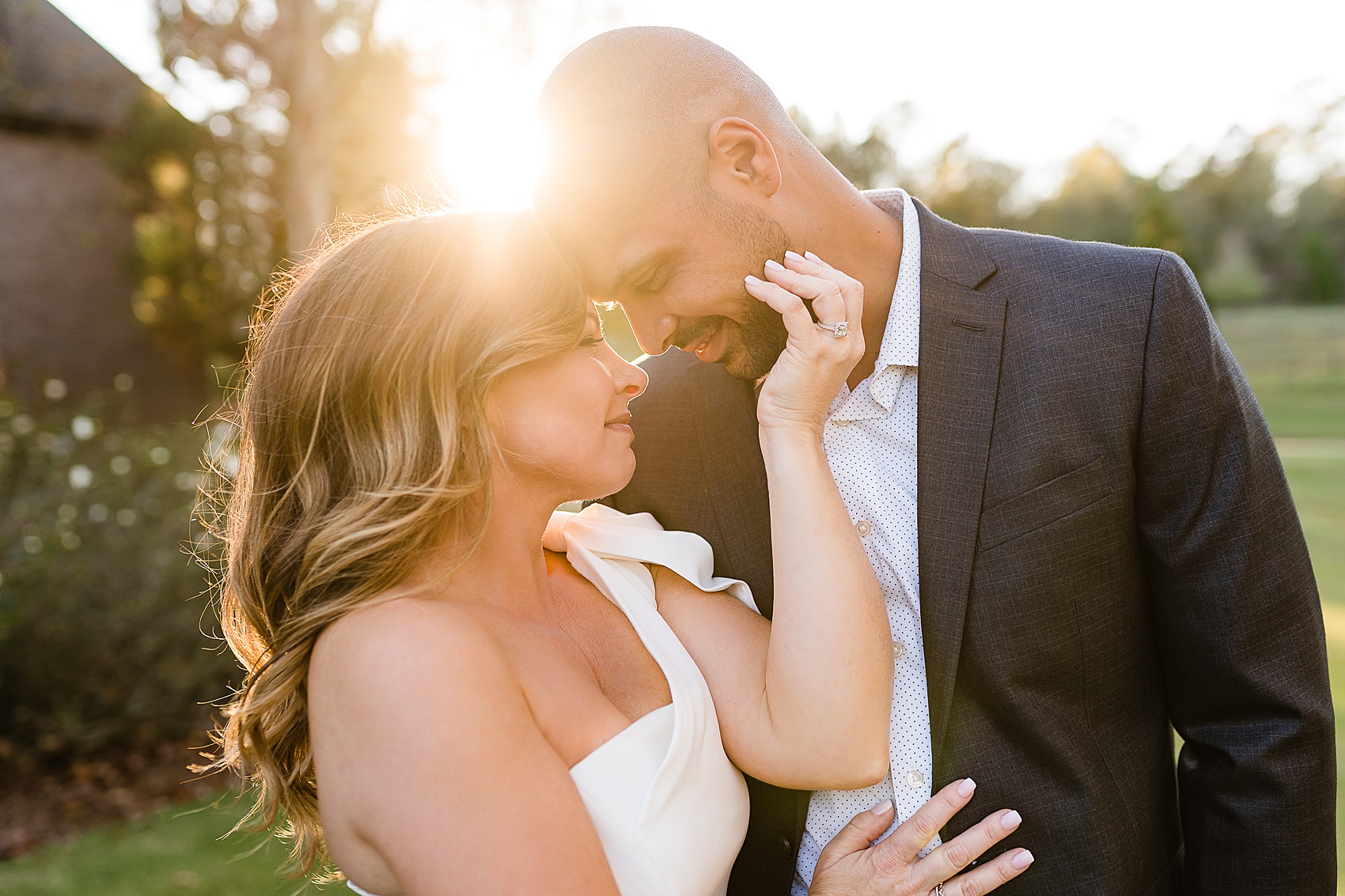 golden sunset engagement