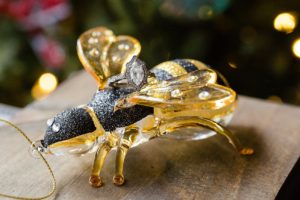 bumble bee engagement ring ornament