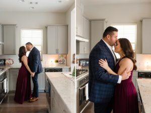 home kitchen couple session