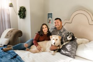 home lifestyle dog engagement couple