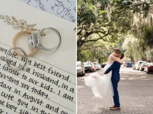 written note wedding rings savannah