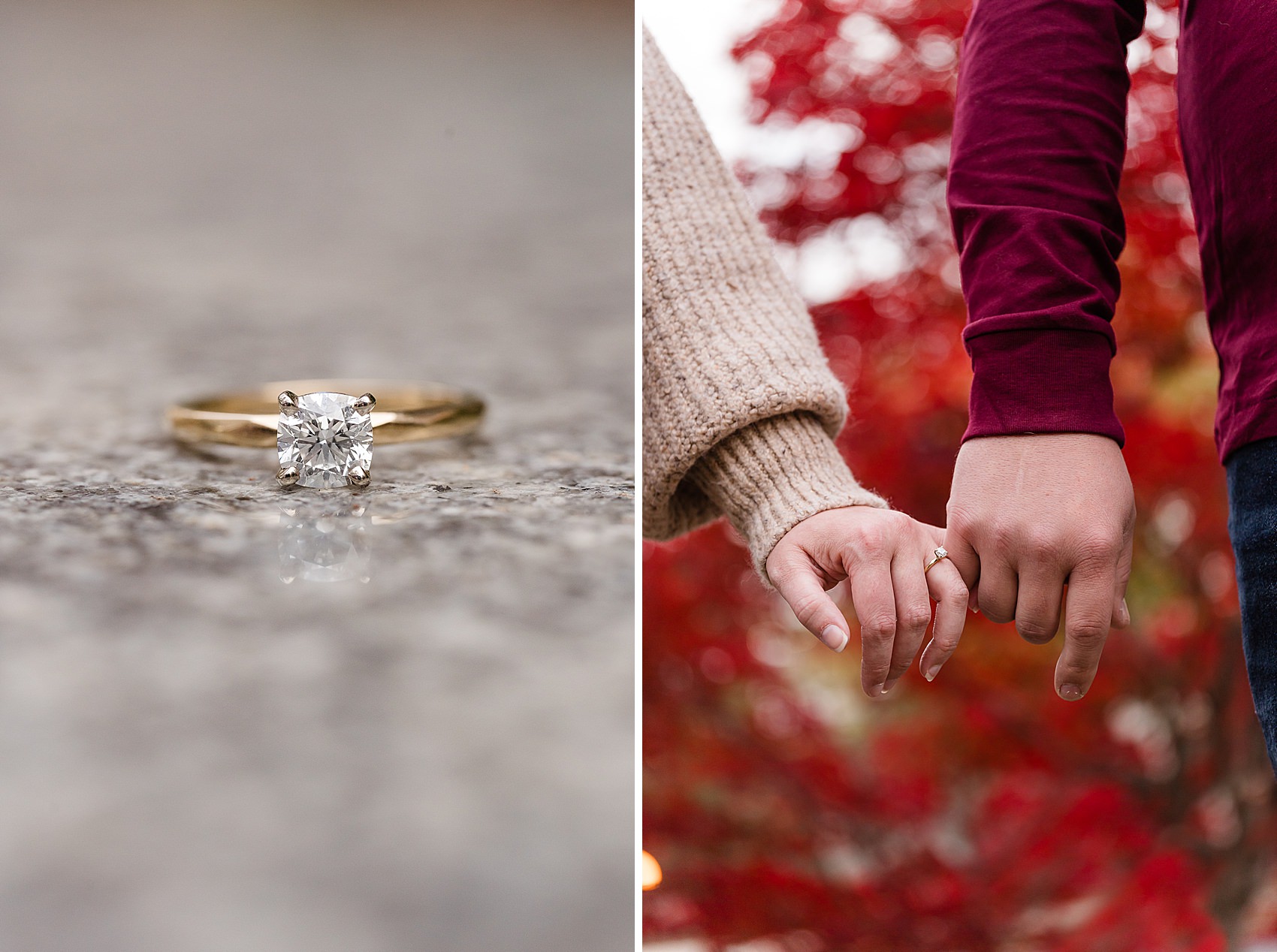 engagement ring fall