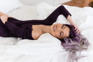 purple hair boudoir