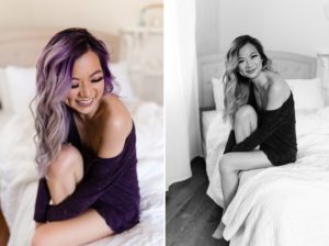 purple hair boudoir