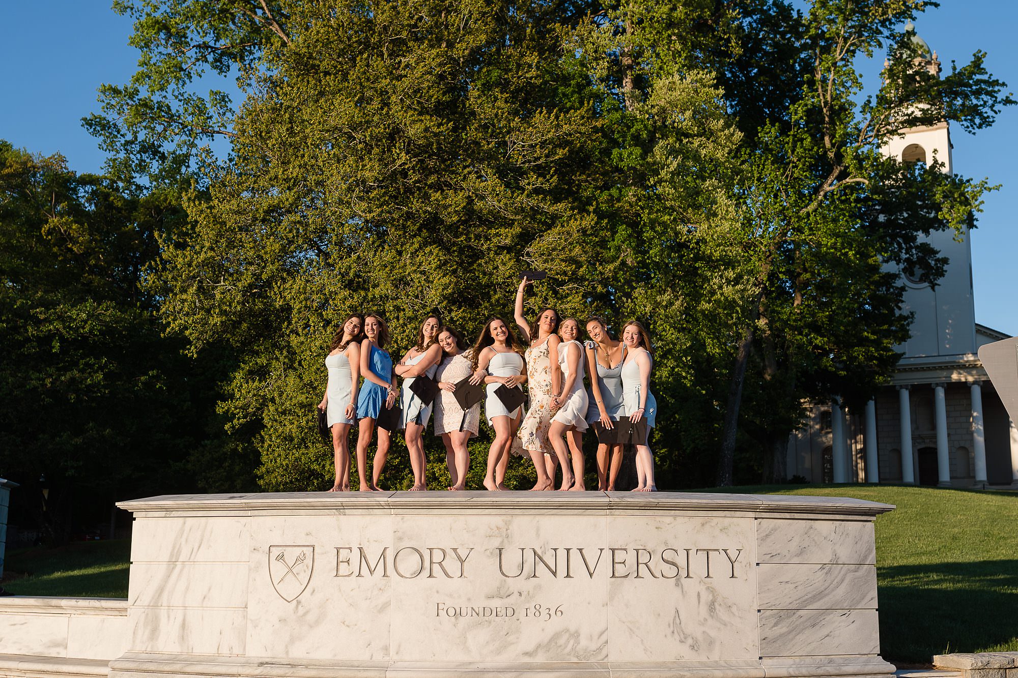 emory university friends graduation senior