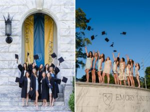 emory university graduation cap toss