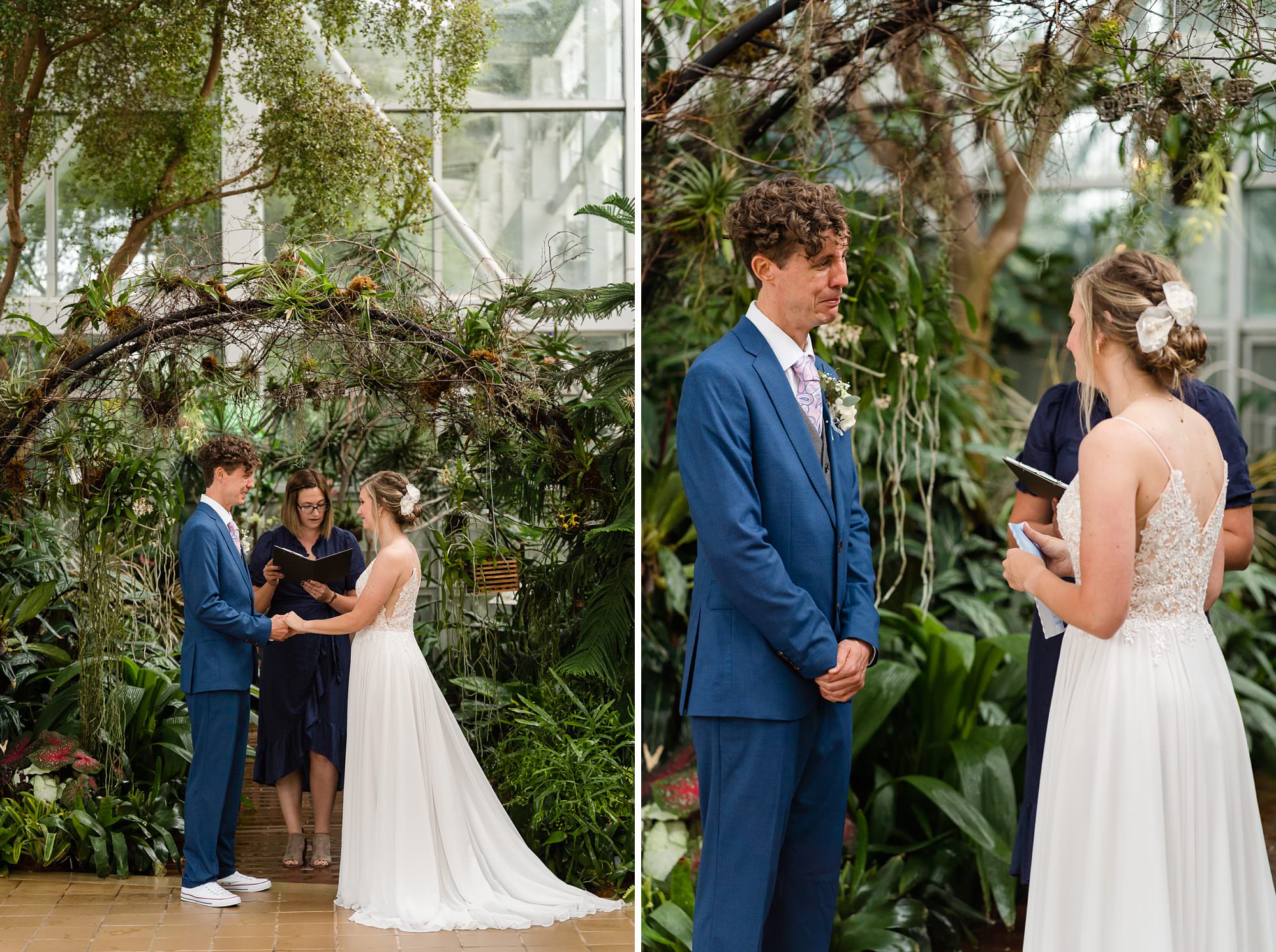 botanical garden athens wedding intimate