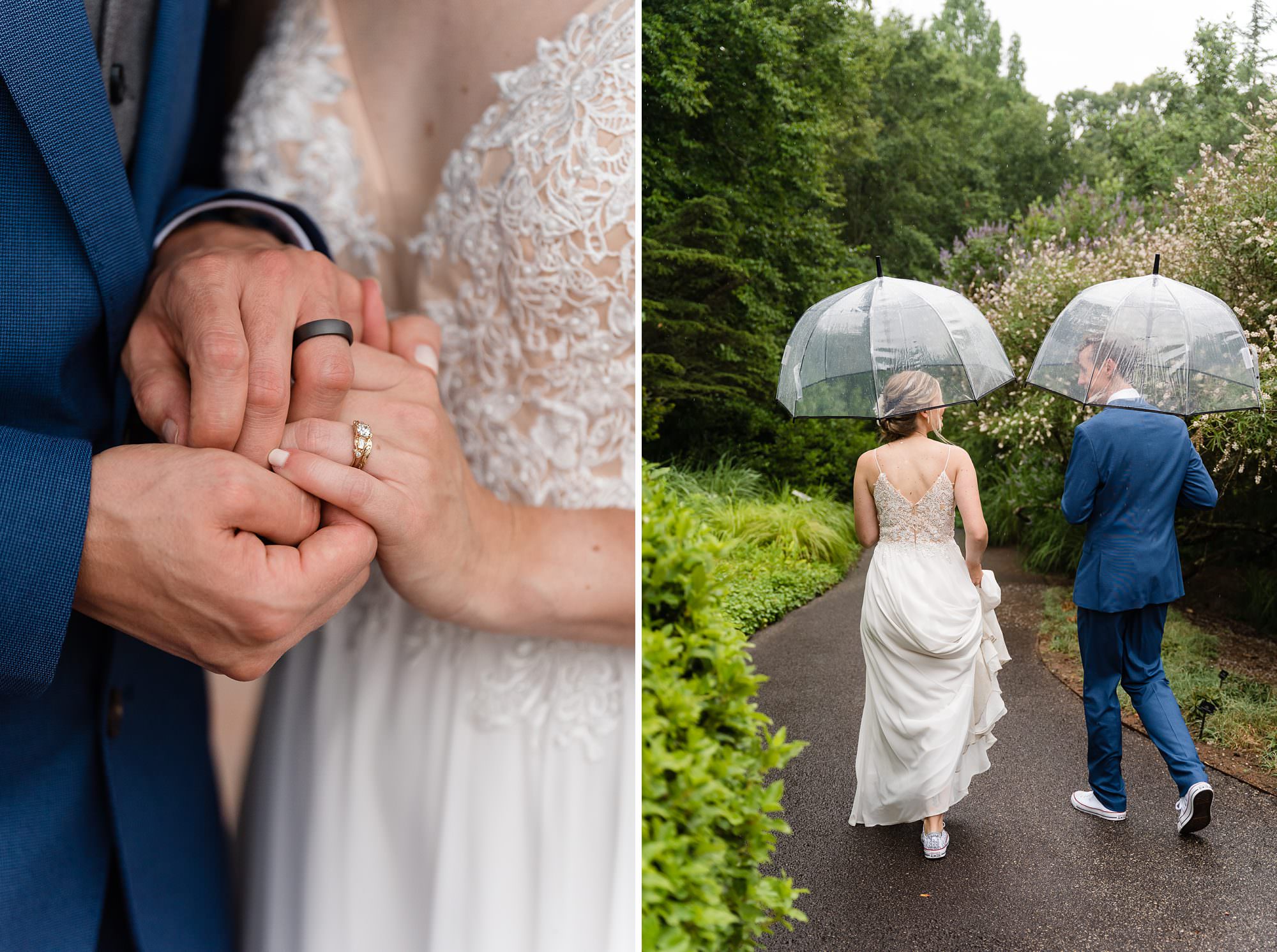 rainy wedding umbrellas athens ga