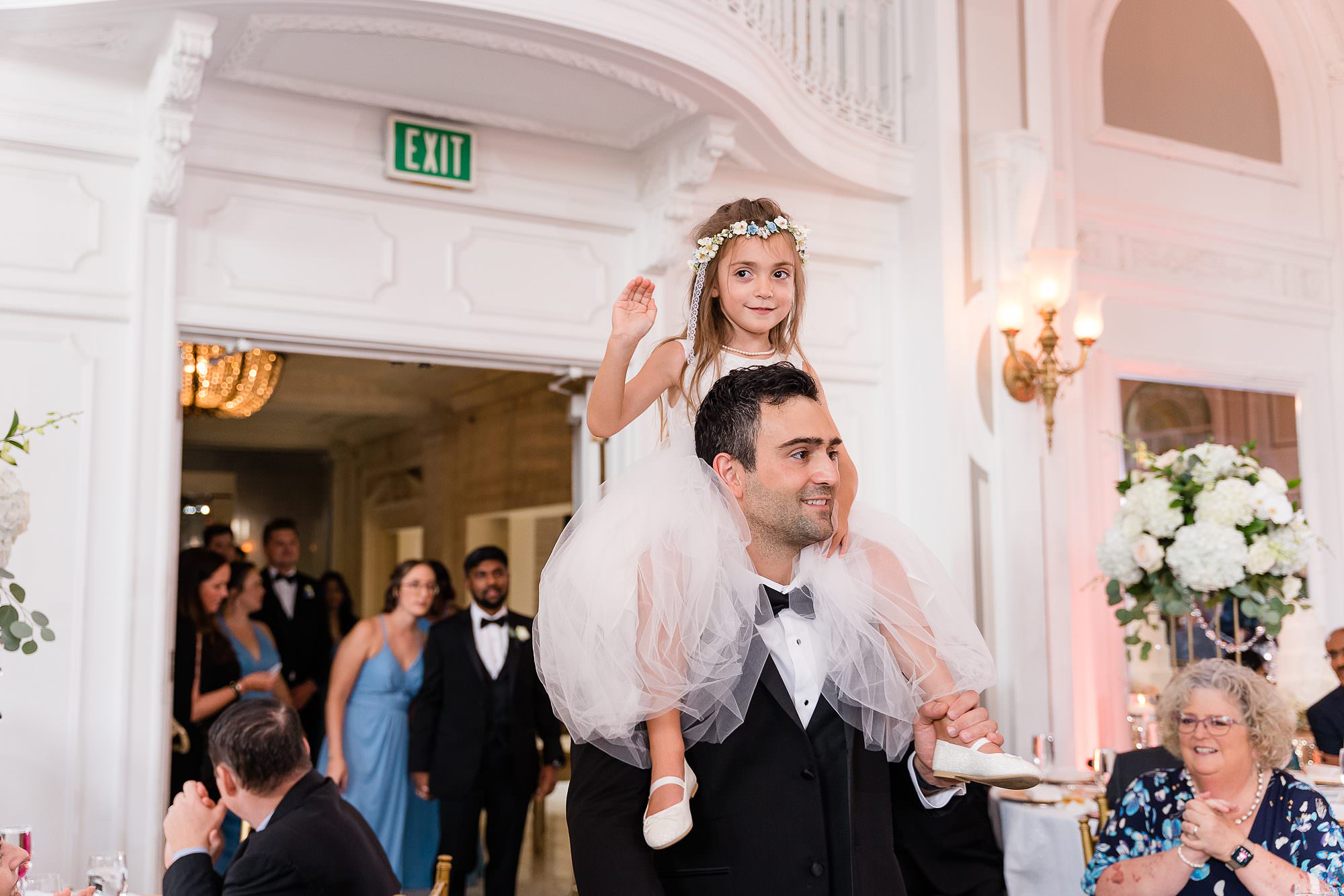 reception flower girl