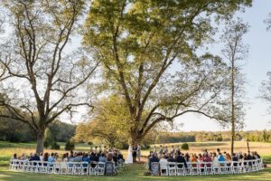 cloverleaf farm outdoor wedding ceremony field