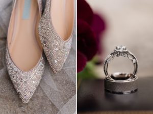 atlanta wedding details shoes rings