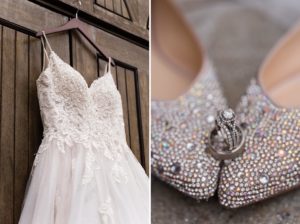 details wedding sparkly shoes