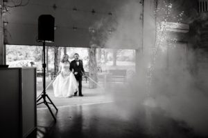 wedding reception lightsaber entrance