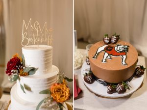 uga cake wedding
