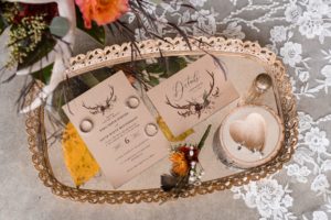 wedding invitation suite fall