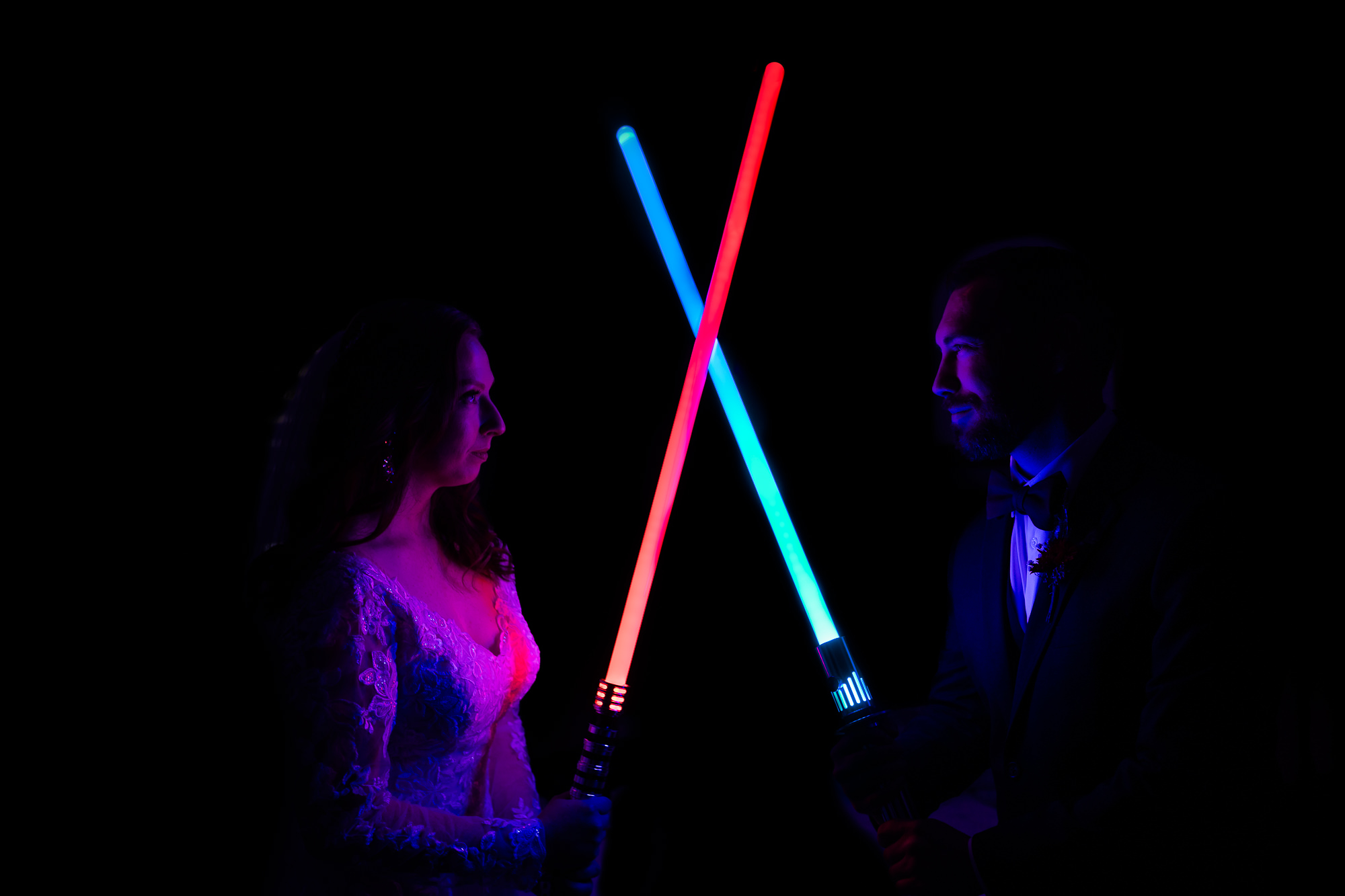 lightsabers wedding star wars
