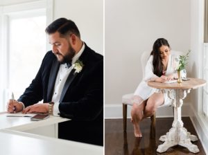 writing vows bride groom