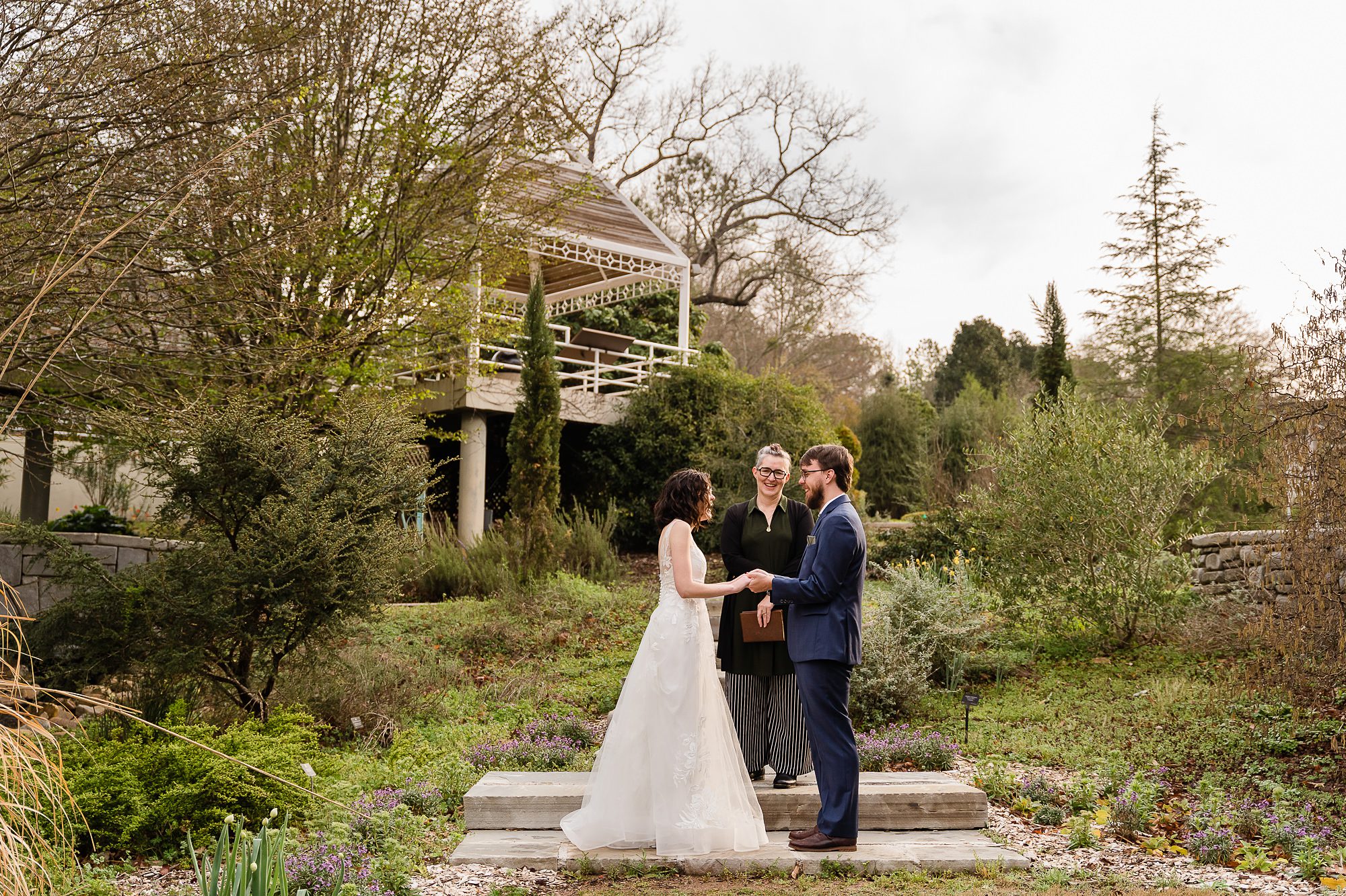 intimate botanical garden wedding ceremony