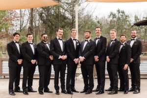 groomsmen wedding black tie