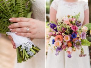 spring colorful wildflowers bouquet wedding