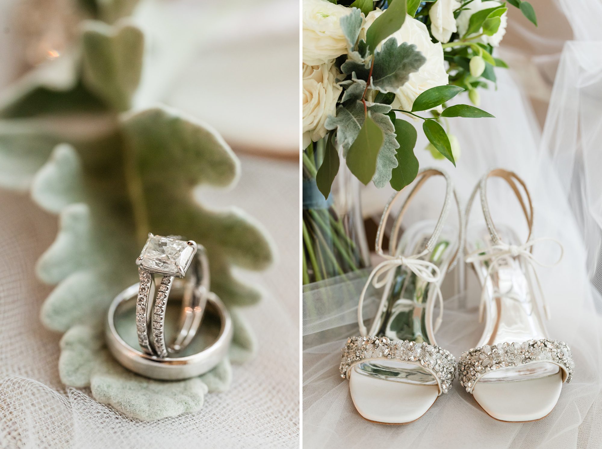 wedding shoes rings