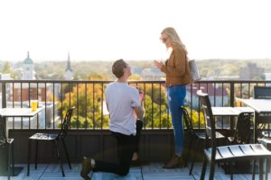 surprise proposal rooftop bar athens