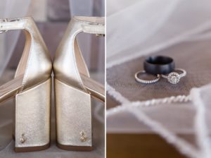 wedding details rings shoes