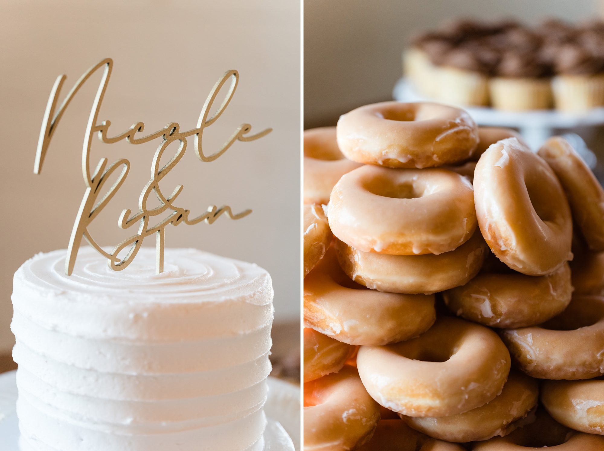 cake donuts wedding